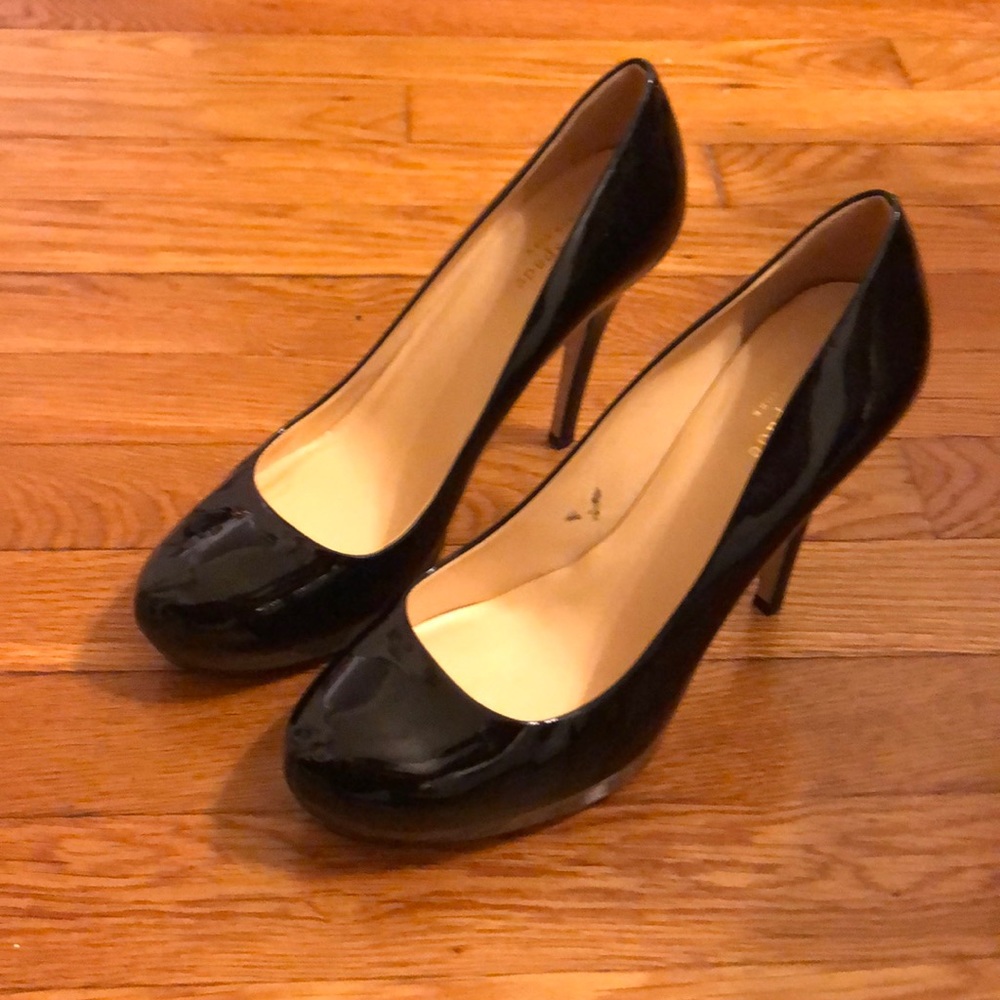 Kate Spade Platform Pumps Patent Black Almost New